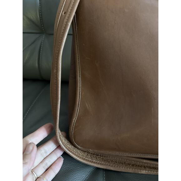 COACH Metropolitan Messenger Bag Brown Leather Authentic Turnlock VTG 5180 - Picture 8 of 10